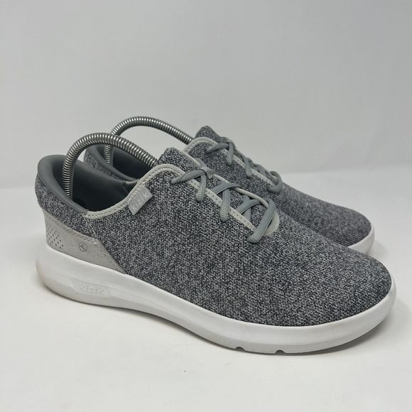Kizik Men 9 Wide Madrid Eco Knit Running Sneaker Shoes Slip On Heather Gray - Picture 4 of 7